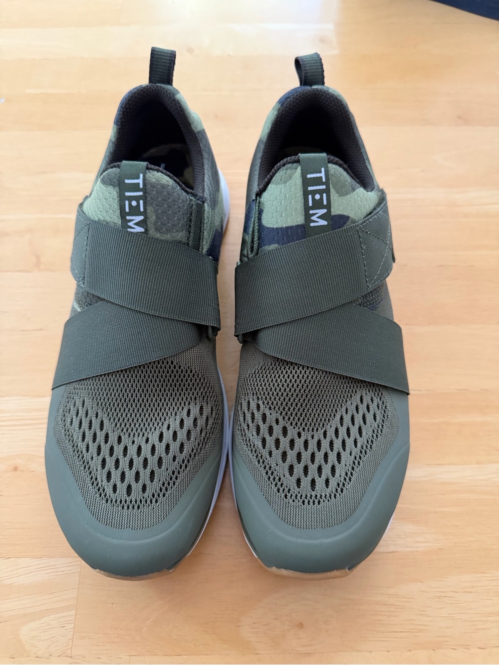 TIEM Olive Green Slip-On Women's Athletic Sneakers